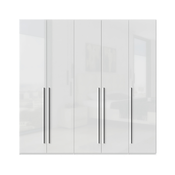 JELA PLAKAR P5/PN - kolekcija Piano - Kristalno bela/Kristalno Bela HG Lak - 227x224x56 cm