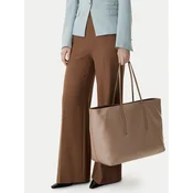 Ročna torba Calvin Klein Emblem Aop Large Tote W/ Pouch LV04F3364G Bež