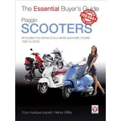Piaggio Scooters - All Modern Two-Stroke & Four-Stroke Automatics Models from 1991 to 2016