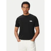 KARL LAGERFELD Majica 755781 563235 Črna Regular Fit