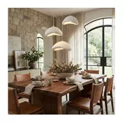 Brilagi - Luster na sajli WABI SABI 3xE27/40W/230V precnik 82 cm beli