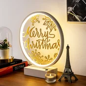Opviq Stona lampa, Belo-Zlatna