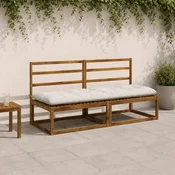 vidaXL Blazina za klop VIANEN 100% poliester Bela 190 x 60 x 12 cm