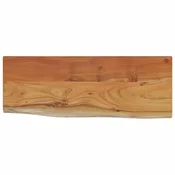 Vidaxl Stenska polica 50x20x3,8 cm pravokotna akacija naraven rob
