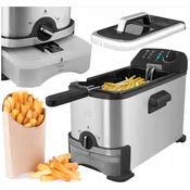 shumee Tradicionalni cvrtnik za olje 3L cvrtnik s filtrom za olje, termostat 2000 W