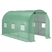 Homestar Toplar s polikarbonatnimi okni 350x200x200 cm zelen