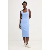 Calvin Klein Jeans Vsakodnevna obleka Baby Rib LV047F257G Svetlo modra Slim Fit