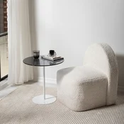 Hanah home Klub sto Chill 50x50x50cm Belo-Tamnosivi