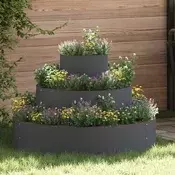 Vrtna saksija Antracit 90 x 90 x 20 cm Celicna vrata