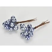 Rayher. Bunkica na žici, perl modre, 1cm, set 24