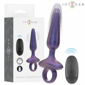 INTENSE Marlon Model 4 Vibrating Silicone Plug with Remote, Black D-242067