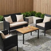 vidaXL Nepremična površina 80,5 x 49 x 2 cm Pravokotna Naravna