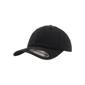 Flexfit Garment Washed Cotton Dad Hat Black