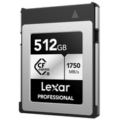 Lexar CFexpress 512 GB (R:1750/W:1300MB/s) PRO Type B Silver