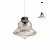 Redo 01-1771 - Luster na sajli AMNO, 1xE27/42W/230V, precnik 33 cm, siva