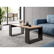 NEW Lesena klop/miza 120x55x46 hrast wotan + antracit