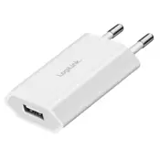 Logilink USB-A adapter za utičnicu, 5 W, 5 V/1 A, 1x USB-A, bijeli