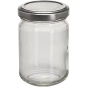 Kozarec za vlaganje Gastro 156 ml, srebrn navojni pokrovček, komplet 6 kos