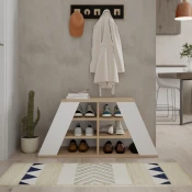 Hanah home Cipelarnik Hrast-Beli