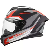 Integralna motociklistička kaciga LS2 FF820 Rapid III Hyper mat crno-crvena