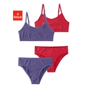 BUFFALO Set perila lila/rdeča