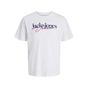 JACK & JONES Majica JJTOM mornarska / rdeča / bela