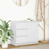 Komoda s ladicama bijela 71x35x84 cm konstruirano drvo