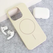 Maska Mag Case Nanobeats za iPhone 15 Pro Max krem