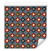 Tapeta z barvitimi kvadratki za dnevno sobo in spalnico 50x1000 cm