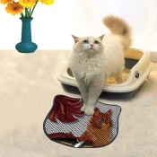 Aberto Design Prostorika za toalet za macke Kdkafa0093, 40 x 50 cm, Šarena