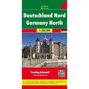 Freytag & Berndt Severna Nemčija 1:500.000. Cestni zemljevid.