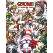 Cut Out and Collage Vintage Gnome Ephemera Book