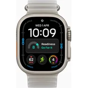 Apple Watch Ultra 4 Titanium Natural Case with Ocean Band Siva