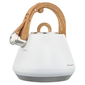 slomart Klausberg KB-9061 kuhinjski lonec z piščalko, 2,5L, bela, indukcijski