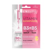 EVELINE - VITAMIN SUPERFUSION B3+B5 NUTRI SERUM in MASK 2x5ML