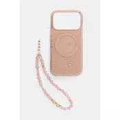 Guess IML Flowers Allover Trak MagSafe Zadnji Pokrov za iPhone 17 Pro Pink