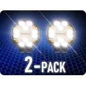 KAMAR PREDNJA LED LUČ SPIDER TOXIC + OPOZORILO + POLOŽAJ 80W+3W+14W, 12/24V, IP69K [L3440]