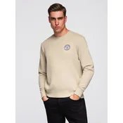 Ombre Mens non-stretch sweatshirt with patch