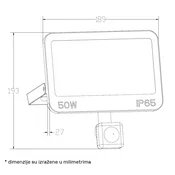 DAWN LED REFLEKTOR SENZOR GN-FL913S-50W CCT 5000lm 110° IP66