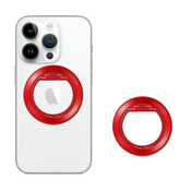 Techsuit – MagSafe telefonski prstan (MPR2) – Okrogla oblika – aluminijeva zlitina – rdeča