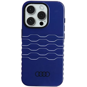 Maska Audi IML MagSafe Maskica iPhone 15 Pro 6.1 mornarsko plava tvrda (AU-IMLMIP15P-A6/D3-BE)