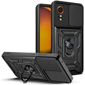 GS Oklepni ovitek za Samsung Galaxy Xcover 7, CamShield Slide, črn
