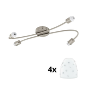 Eglo - LED reflektorsko svetlo MY CHOICE 4xE14/4W/230V hrom/bela