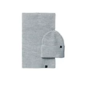 Set šal + kapa Calvin Klein Jeans Monogram Rib IU0IU00638 Siva