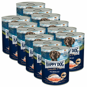 Happy Dog Lachs Pur Norway - 12 x 800 g/losos