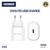 Jellico hišni polnilec adapter C35 Quick Charge 25W vhod Type C - Original (EU Blister) bel