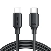 USB-C v USB-C kabel Joyroom s 480 Mb/s prenosa podatkov in PD3.0 polnjenjem 60W - 1 m - črn