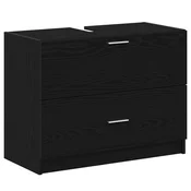 Kupaonski ormar Crni hrast 78 x 37 x 59 cm Konstruirano drvo