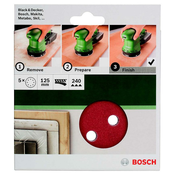 Bosch Set brusnih listova za ekscentricnu brusilicu 2609256A27, 5-delni, 125mm, G240