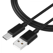 Taktični kabel za sinhronizacijo in polnjenje USB - A / USB - C - črn KP8483